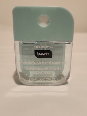 Moisturizing Hand Sanitizer — Lotus Blossom Scented- 1/$6, 2/$10, 3/$12